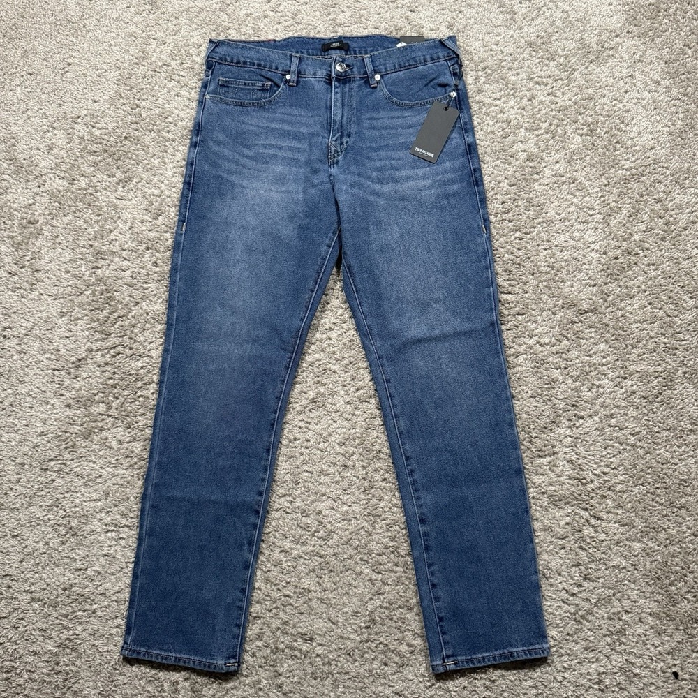 True Religion Men's Geno Relaxed Slim SZ 34X32  Blue Medium Wash NWT